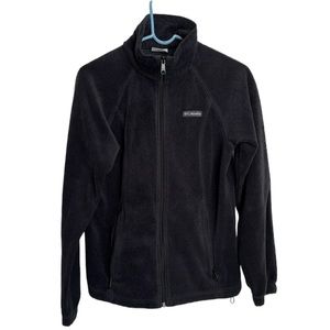 COLUMBIA zip up fleece size MEDIUM in Grey / Gray full zip 2 zip up pockets